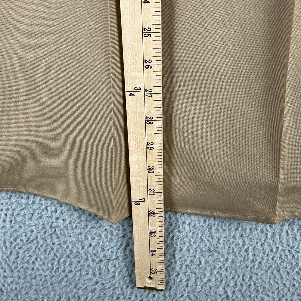Vintage USMC Marines ACTWU Mens 16 33 Beige Uniform Shirt Polyester Wool Blend - Picture 12 of 13